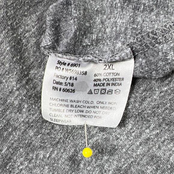 Men's Canada Tee Shirt 2XL Crew Neck Short Sleeve Gray Grey Size 2XL - Picture 4 of 9